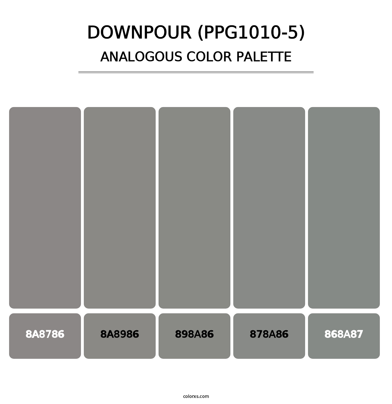 Downpour (PPG1010-5) - Analogous Color Palette