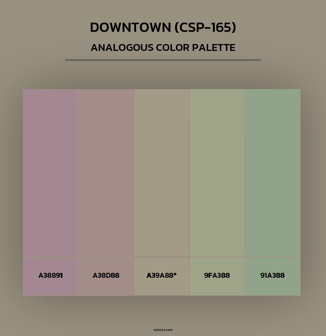 Downtown (CSP-165) - Analogous Color Palette