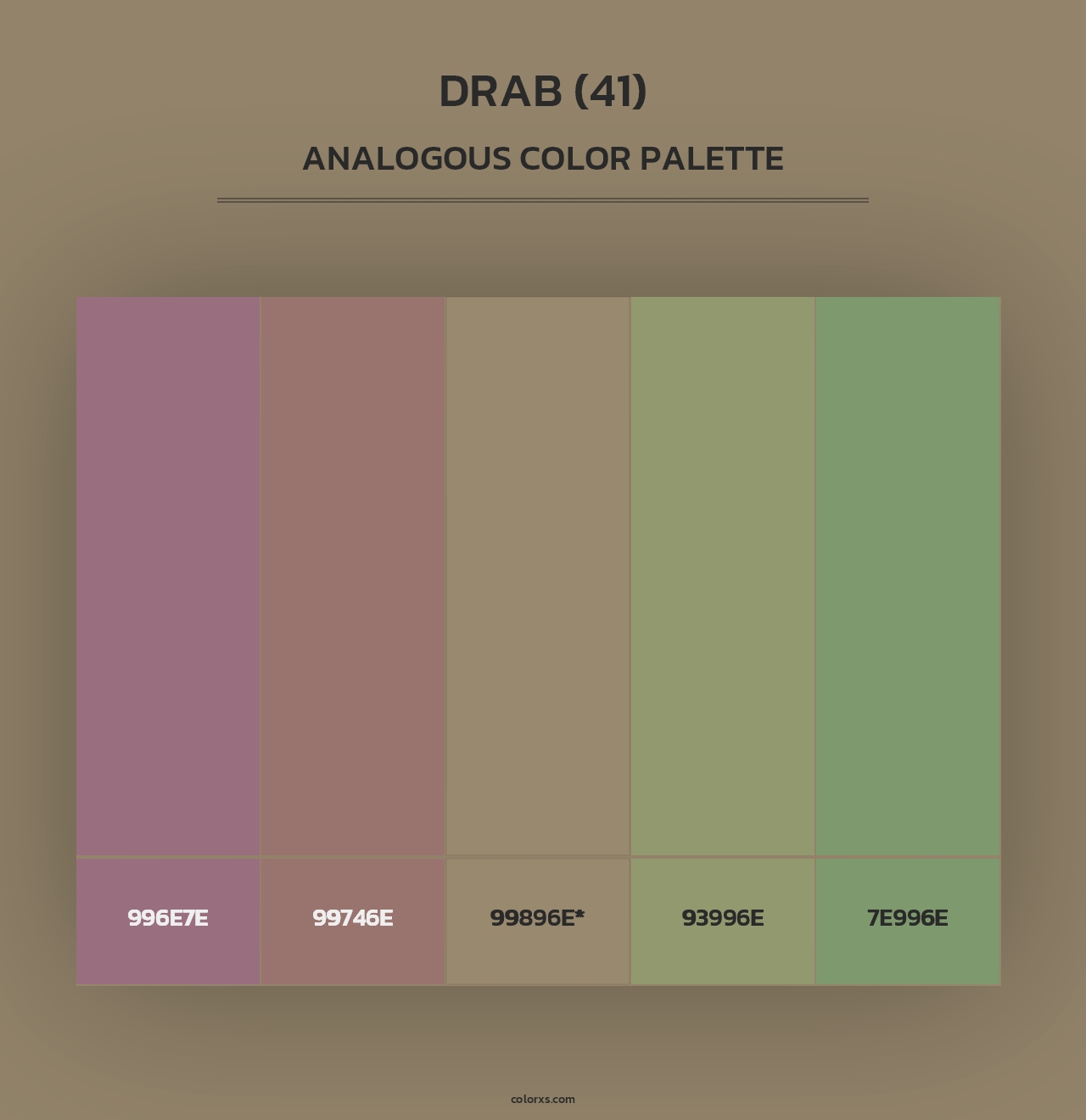 Drab (41) - Analogous Color Palette