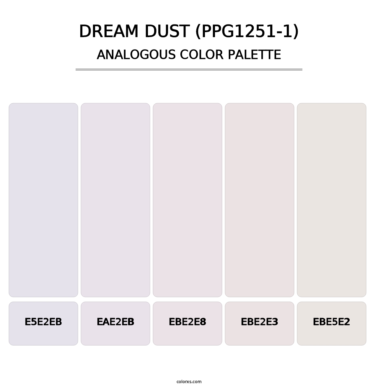 Dream Dust (PPG1251-1) - Analogous Color Palette