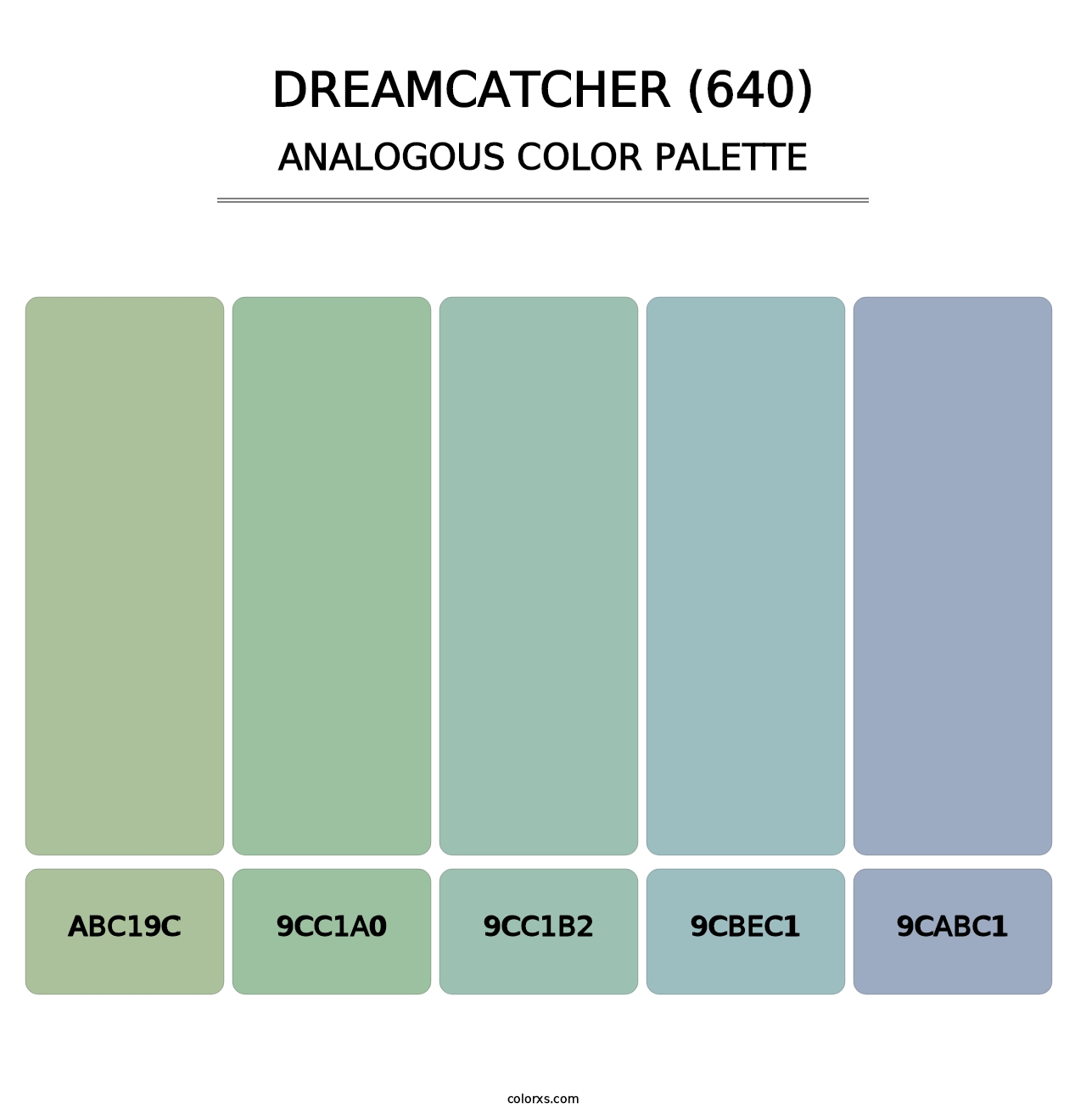 Dreamcatcher (640) - Analogous Color Palette