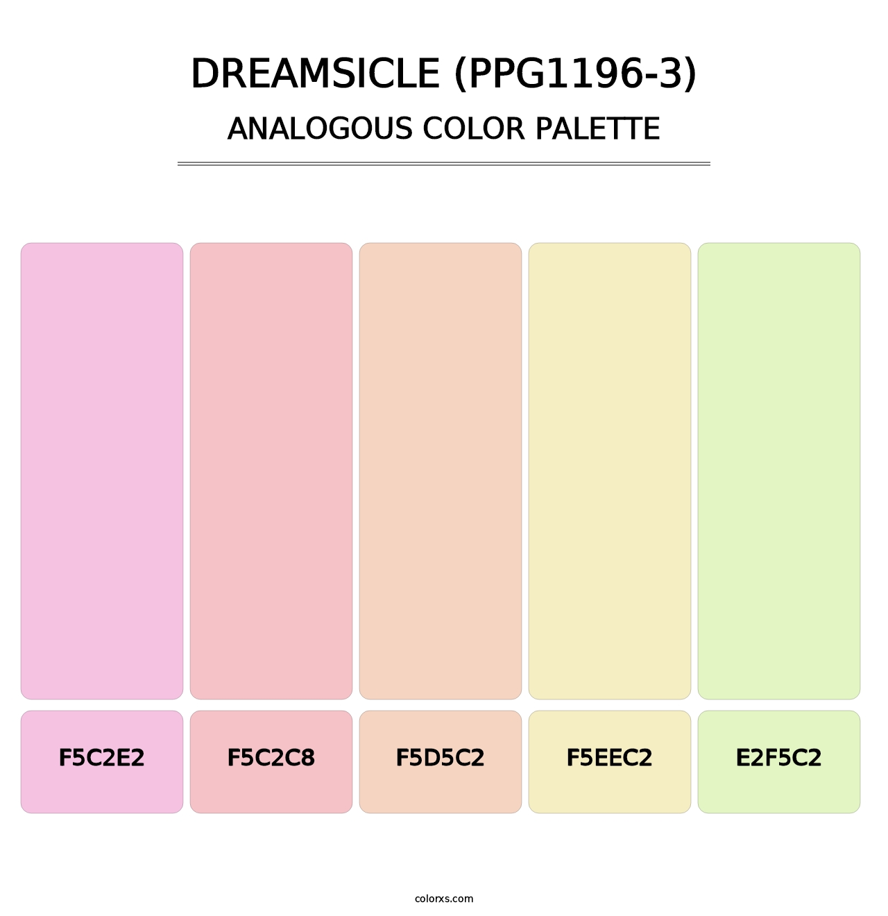 Dreamsicle (PPG1196-3) - Analogous Color Palette