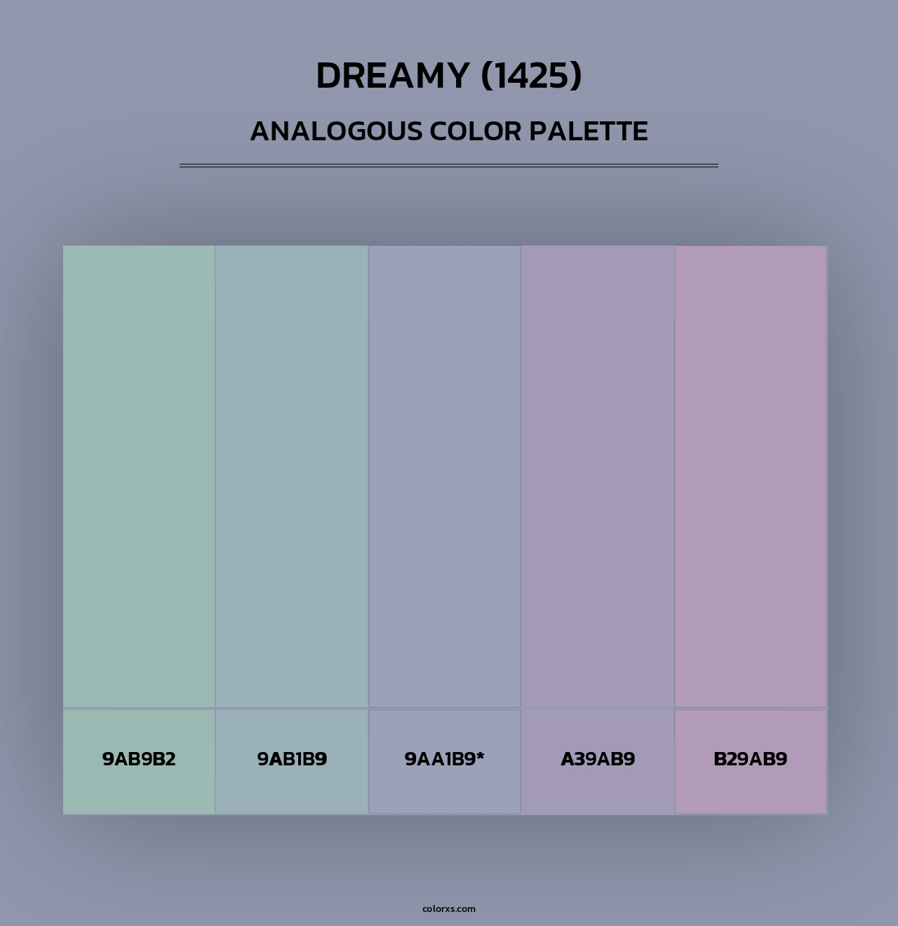 Dreamy (1425) - Analogous Color Palette