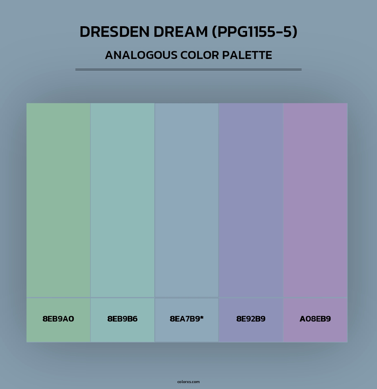 Dresden Dream (PPG1155-5) - Analogous Color Palette