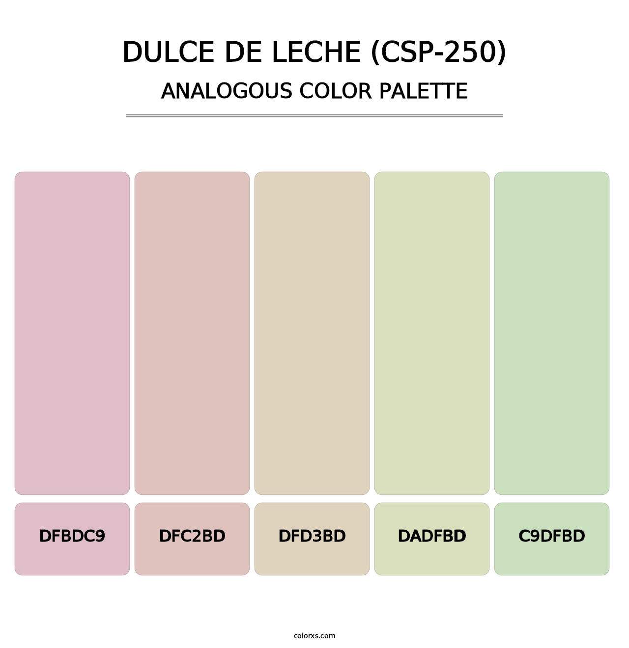 Dulce de Leche (CSP-250) - Analogous Color Palette