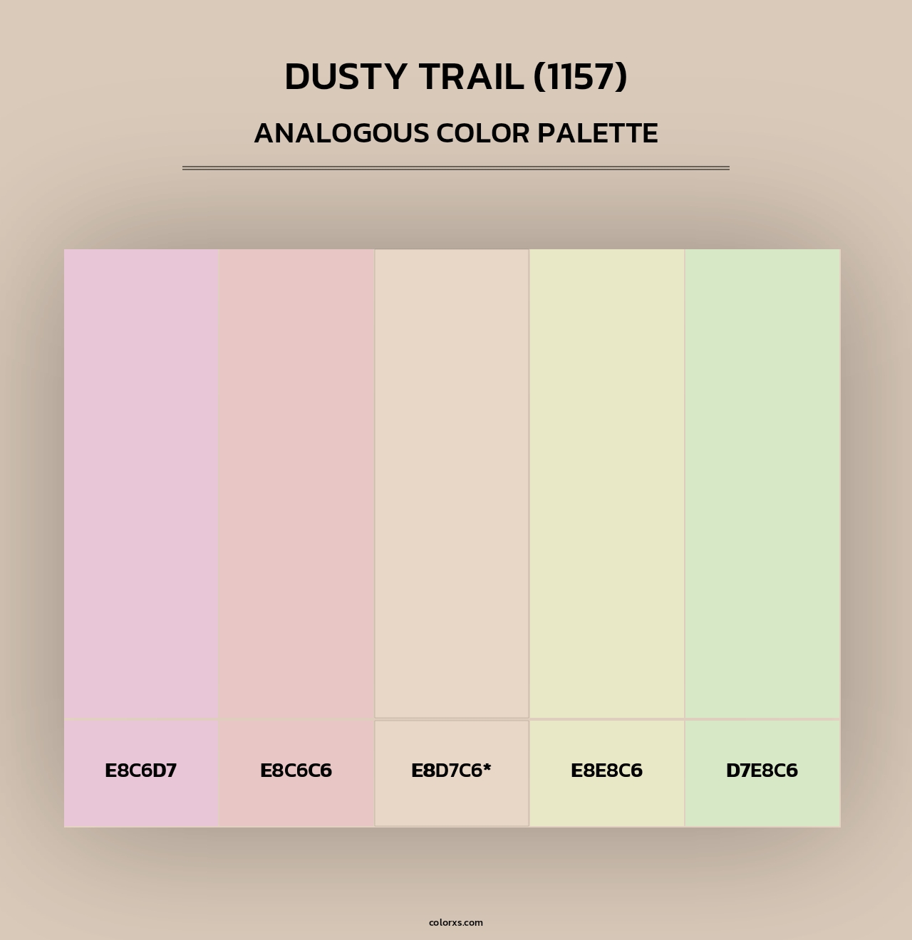 Dusty Trail (1157) - Analogous Color Palette