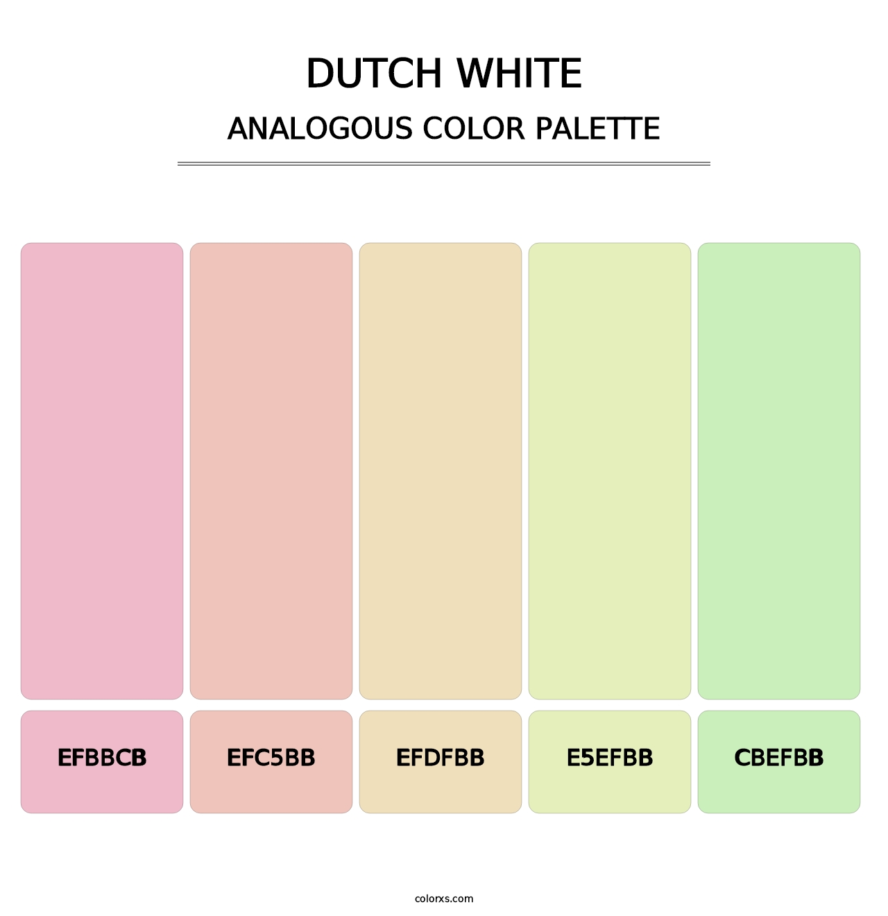 Dutch White - Analogous Color Palette