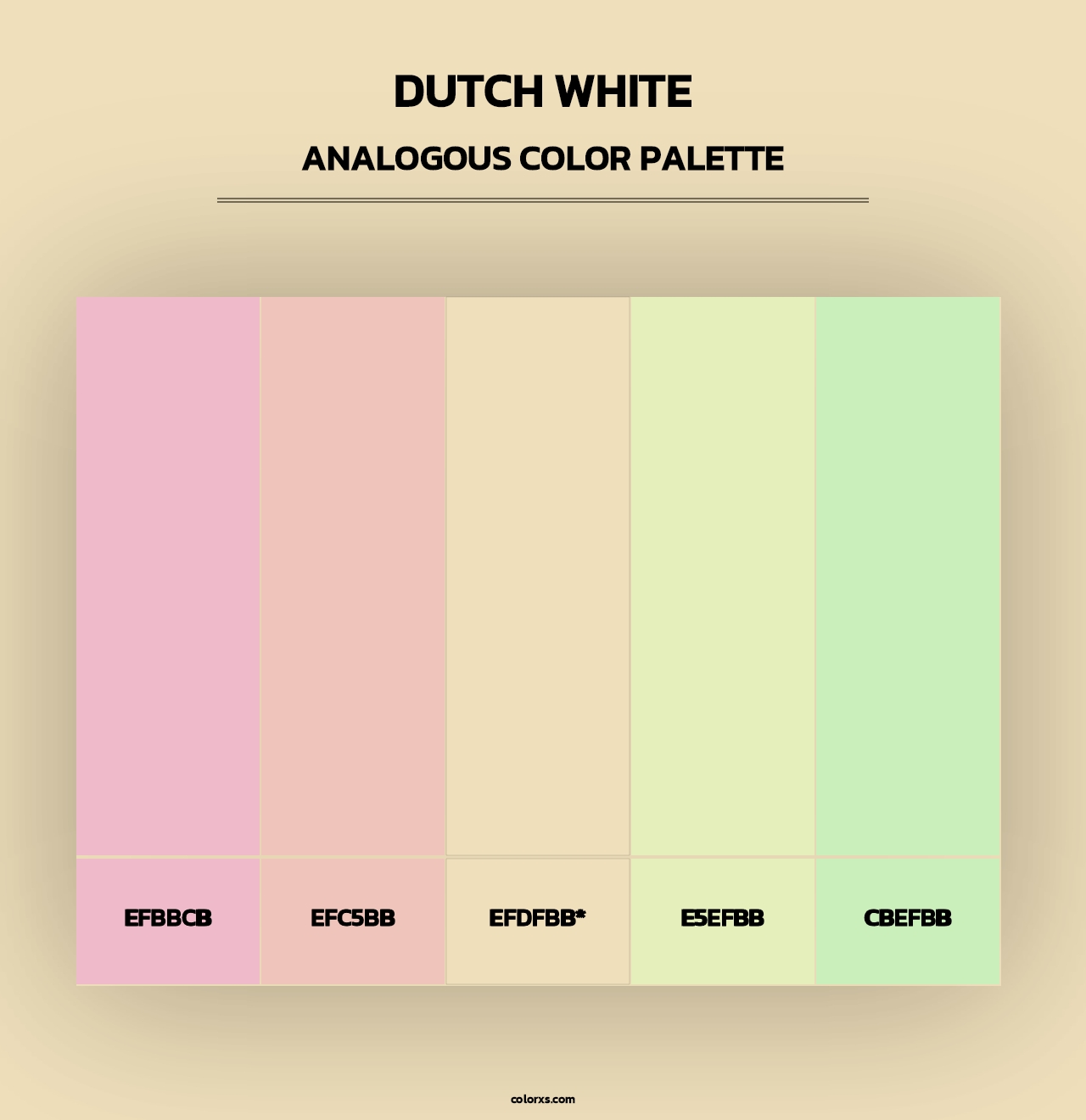 Dutch White - Analogous Color Palette