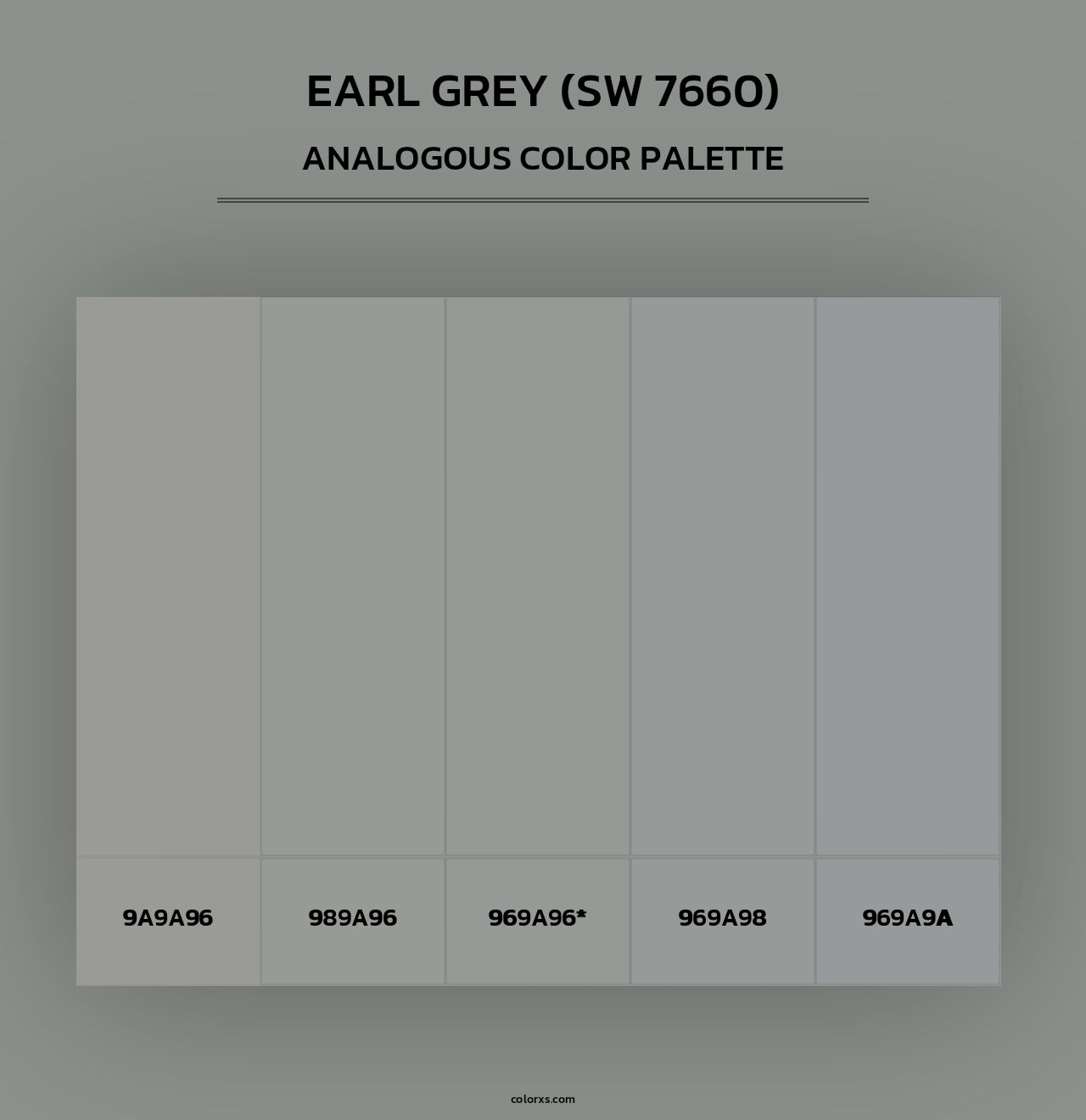 Earl Grey (SW 7660) - Analogous Color Palette