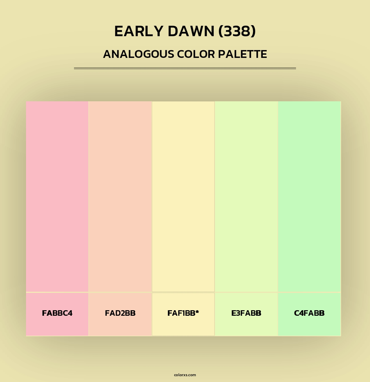 Early Dawn (338) - Analogous Color Palette