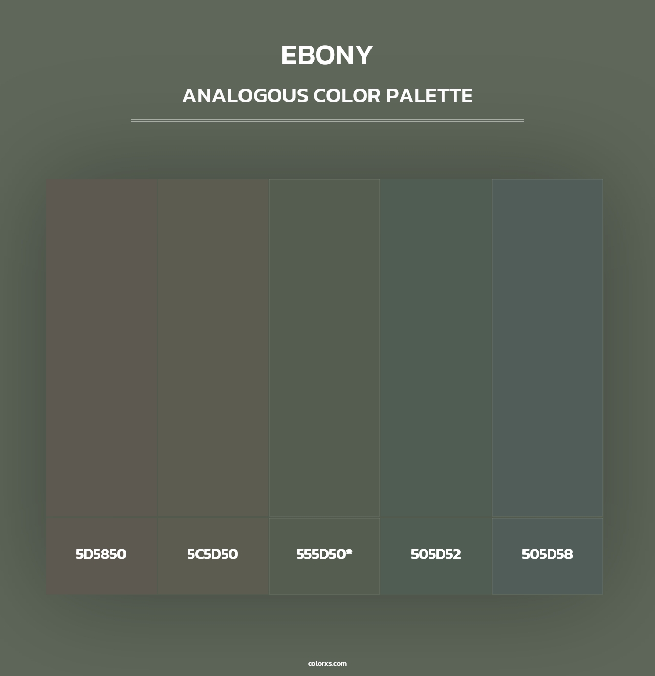 Ebony - Analogous Color Palette