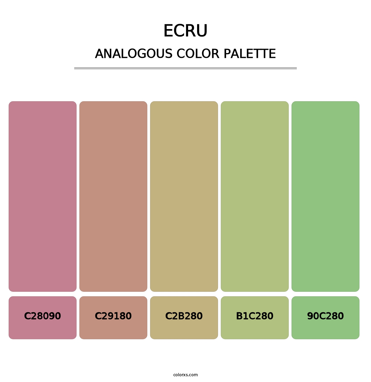 Ecru - Analogous Color Palette