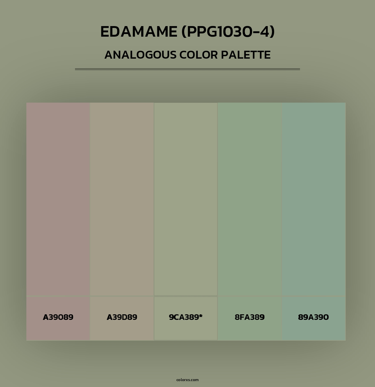 Edamame (PPG1030-4) - Analogous Color Palette