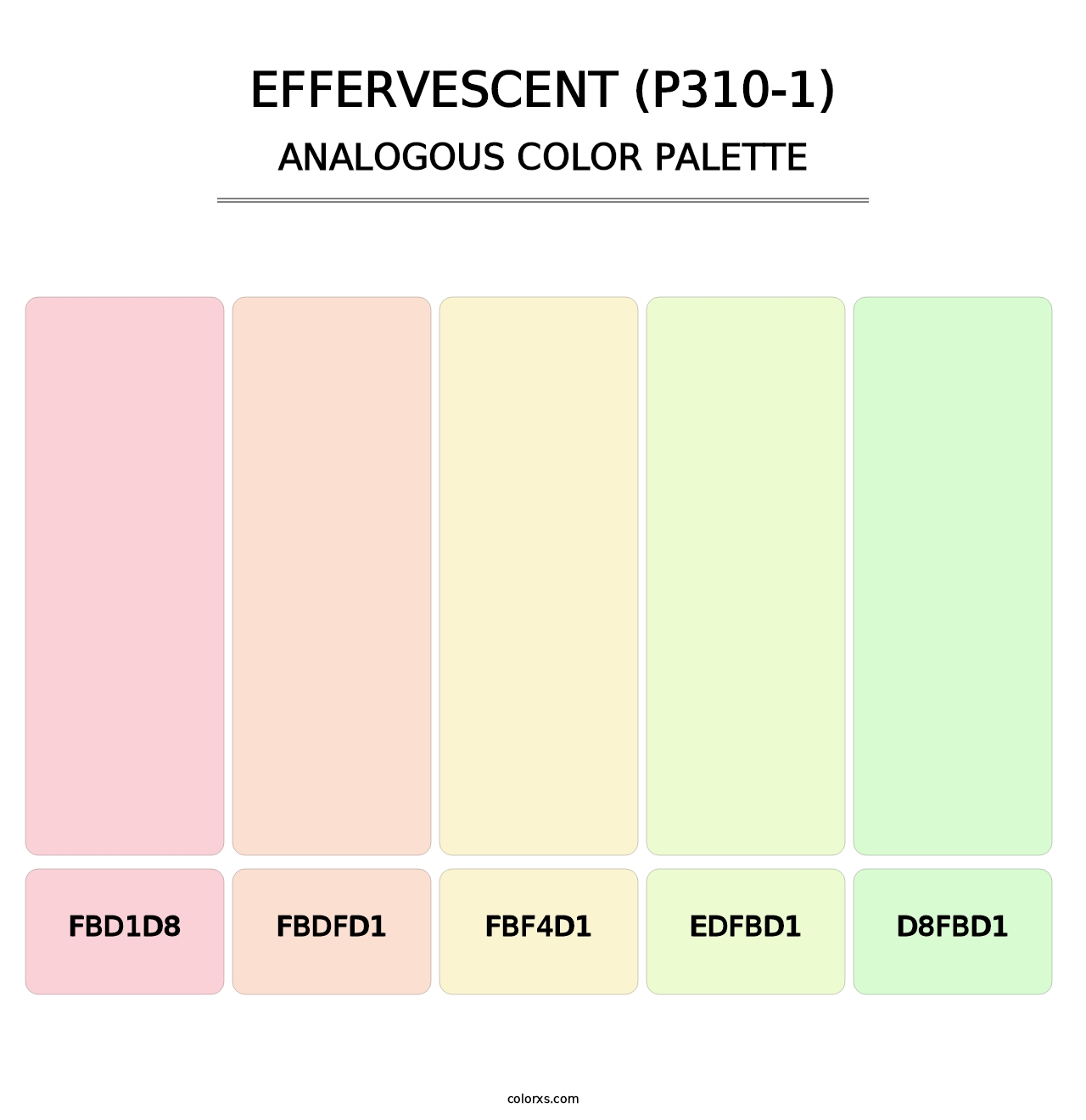 Effervescent (P310-1) - Analogous Color Palette