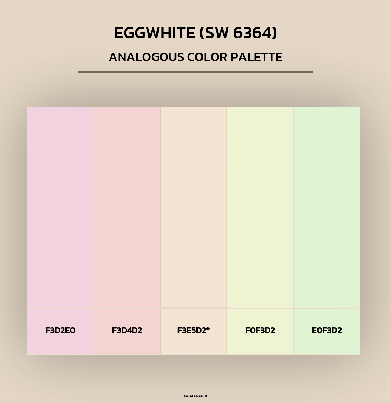 Eggwhite (SW 6364) - Analogous Color Palette
