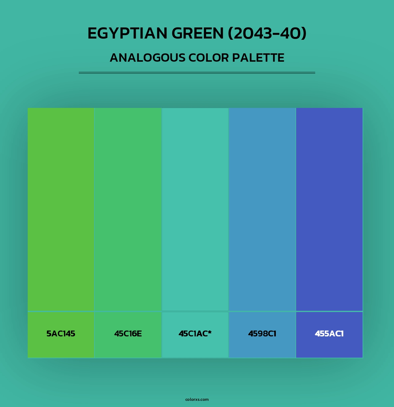 Egyptian Green (2043-40) - Analogous Color Palette