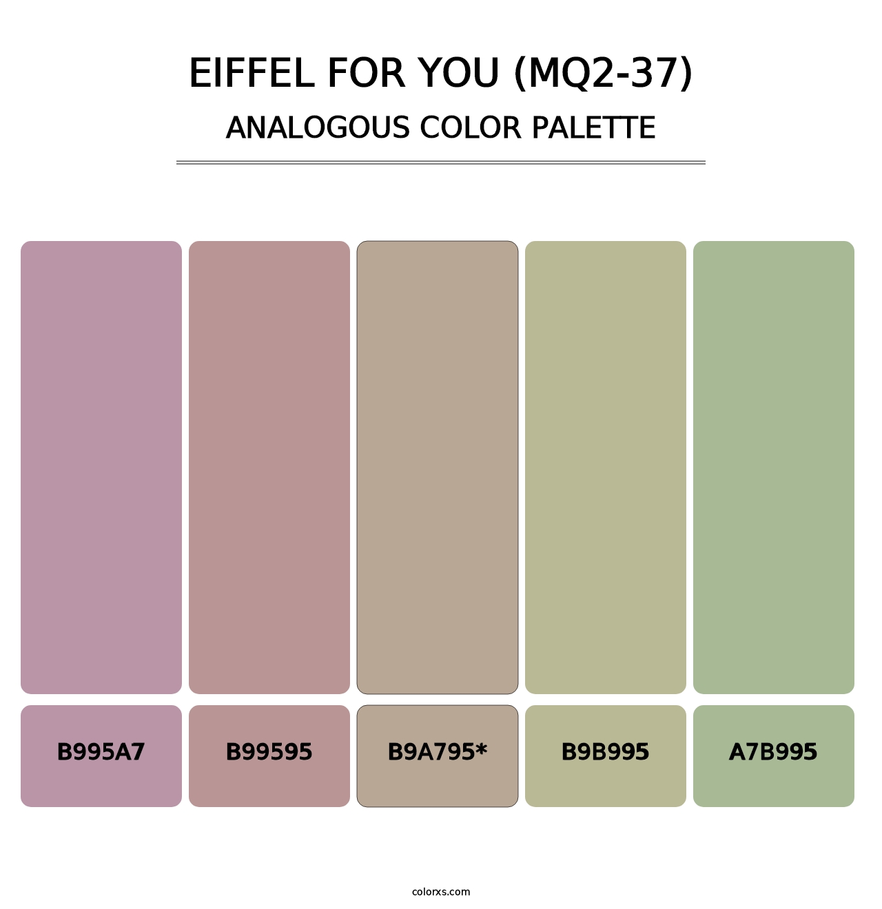 Eiffel For You (MQ2-37) - Analogous Color Palette