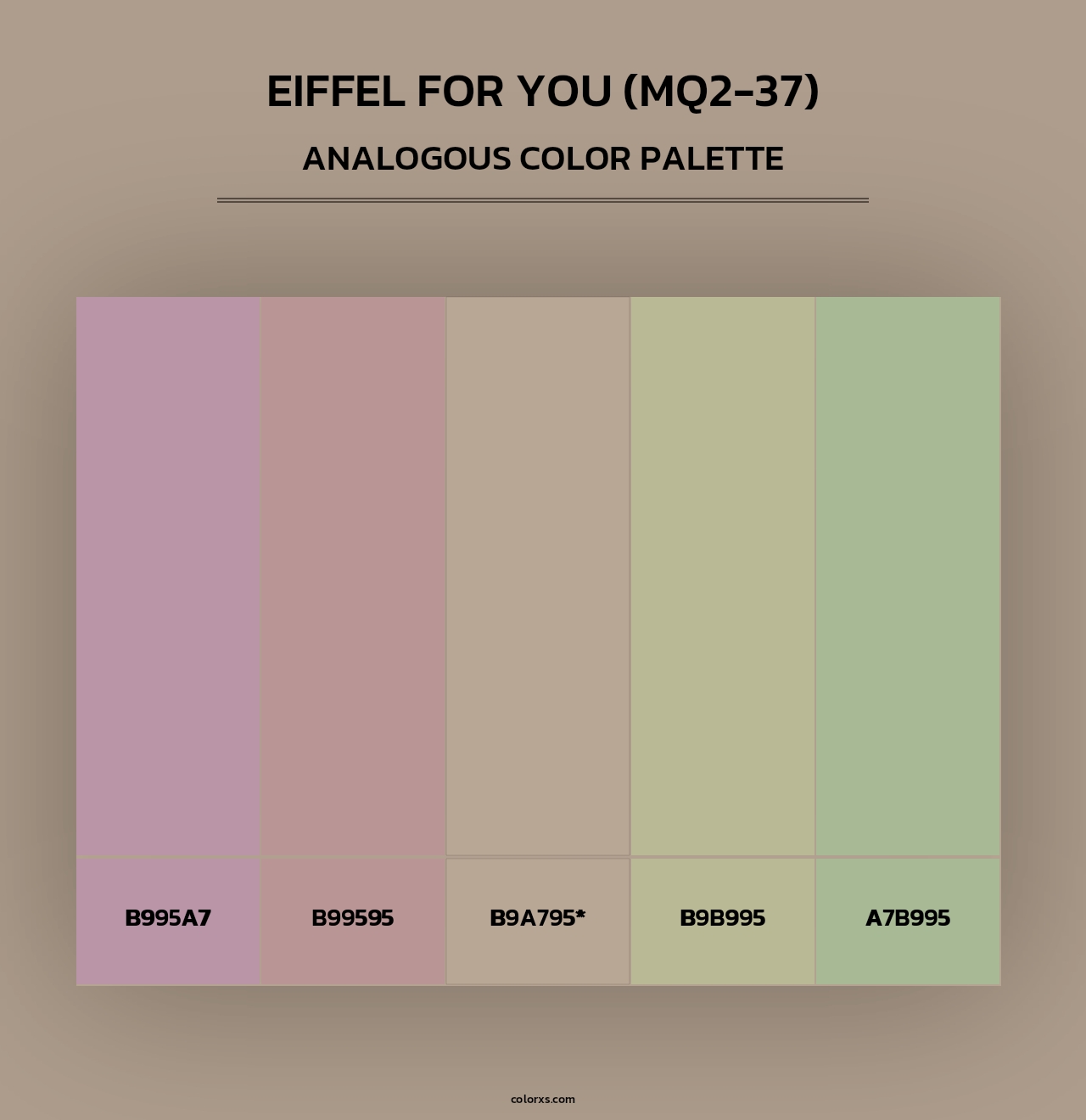 Eiffel For You (MQ2-37) - Analogous Color Palette