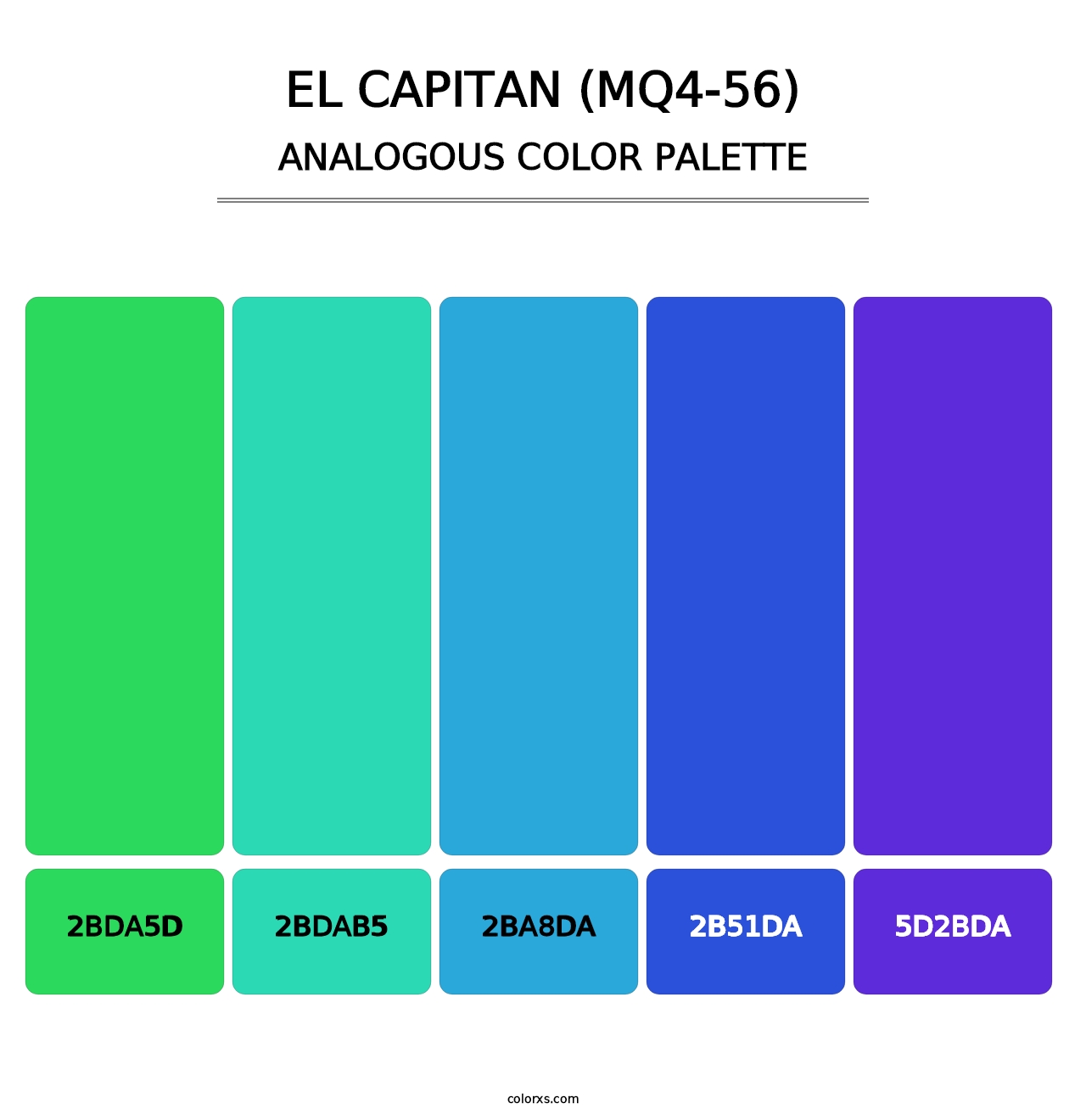 El Capitan (MQ4-56) - Analogous Color Palette
