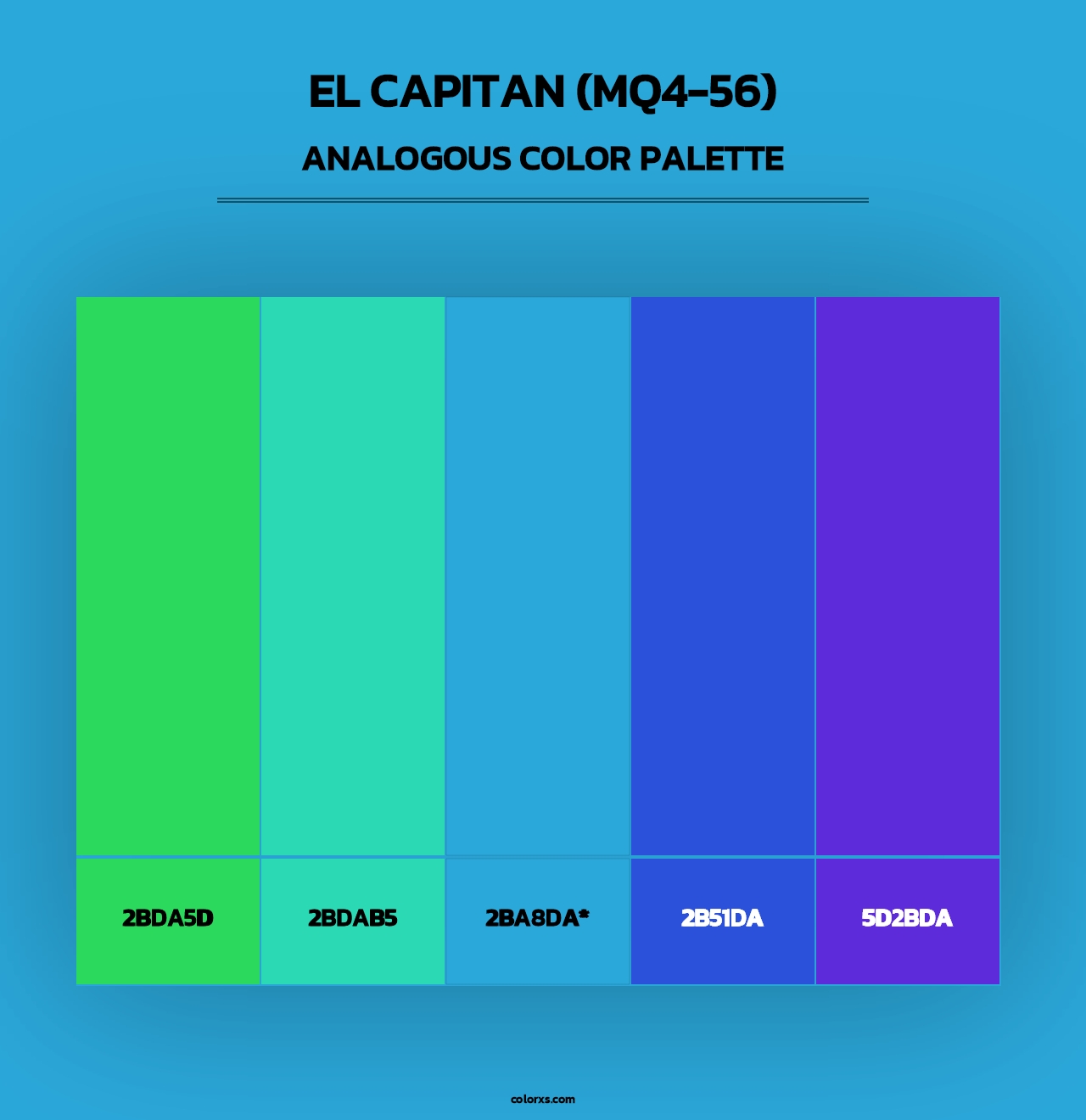 El Capitan (MQ4-56) - Analogous Color Palette