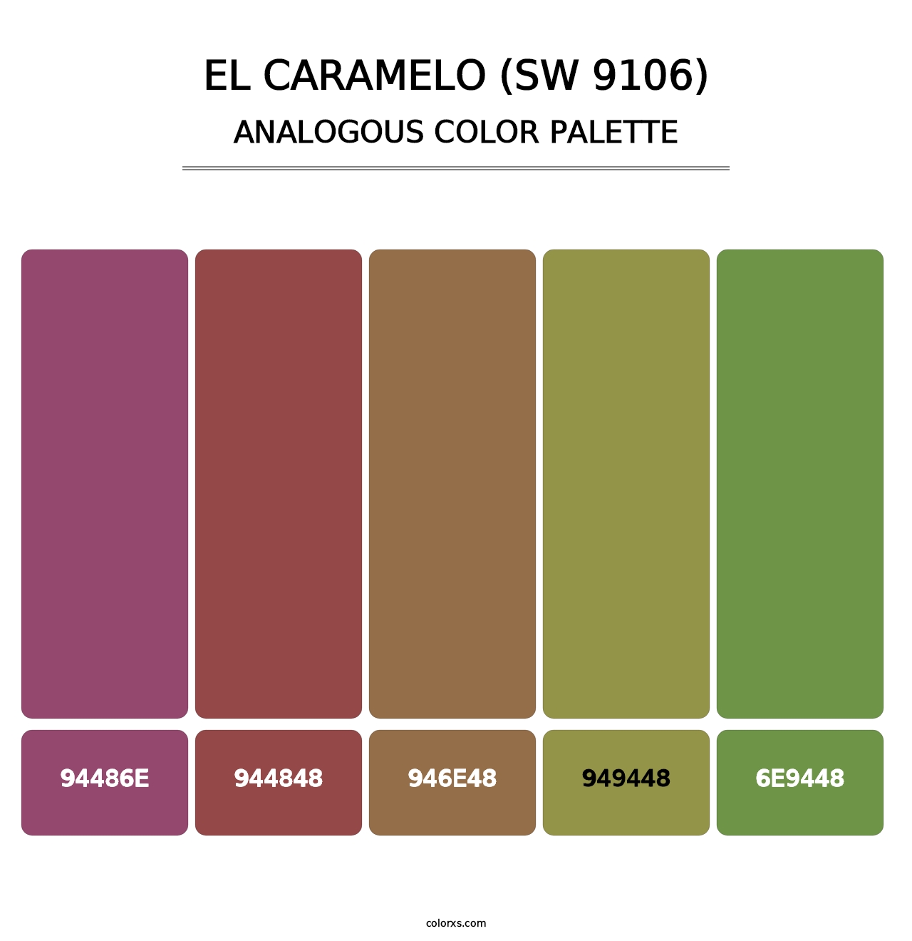 El Caramelo (SW 9106) - Analogous Color Palette