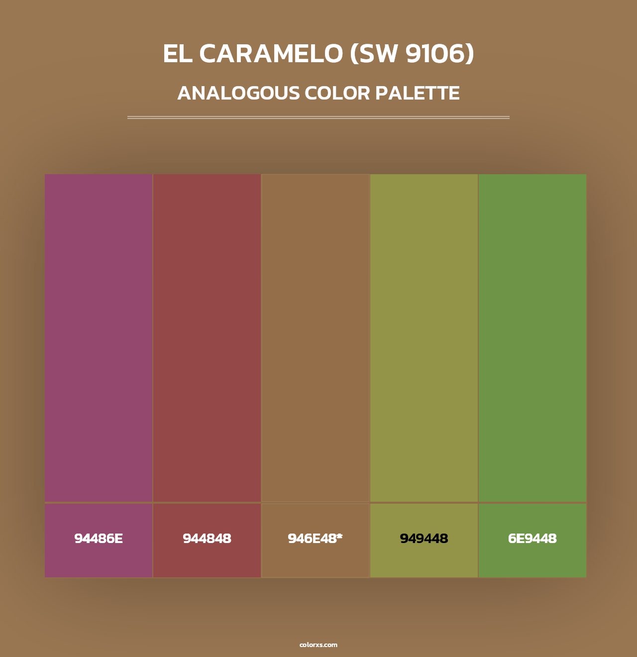 El Caramelo (SW 9106) - Analogous Color Palette