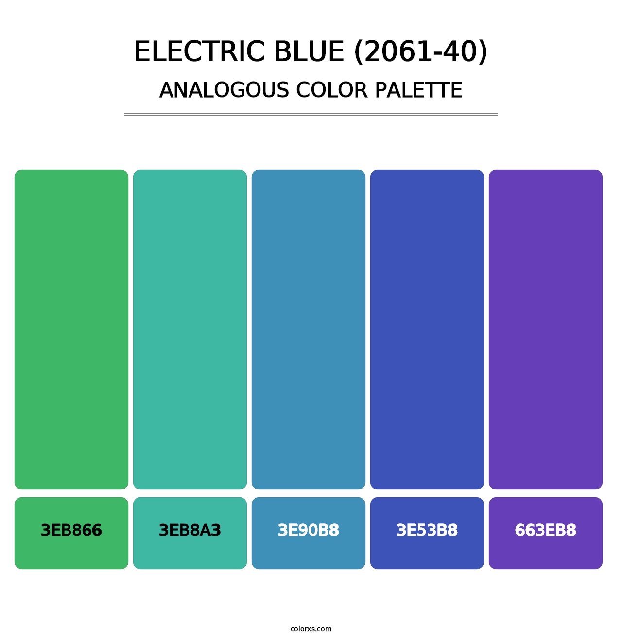 Electric Blue (2061-40) - Analogous Color Palette