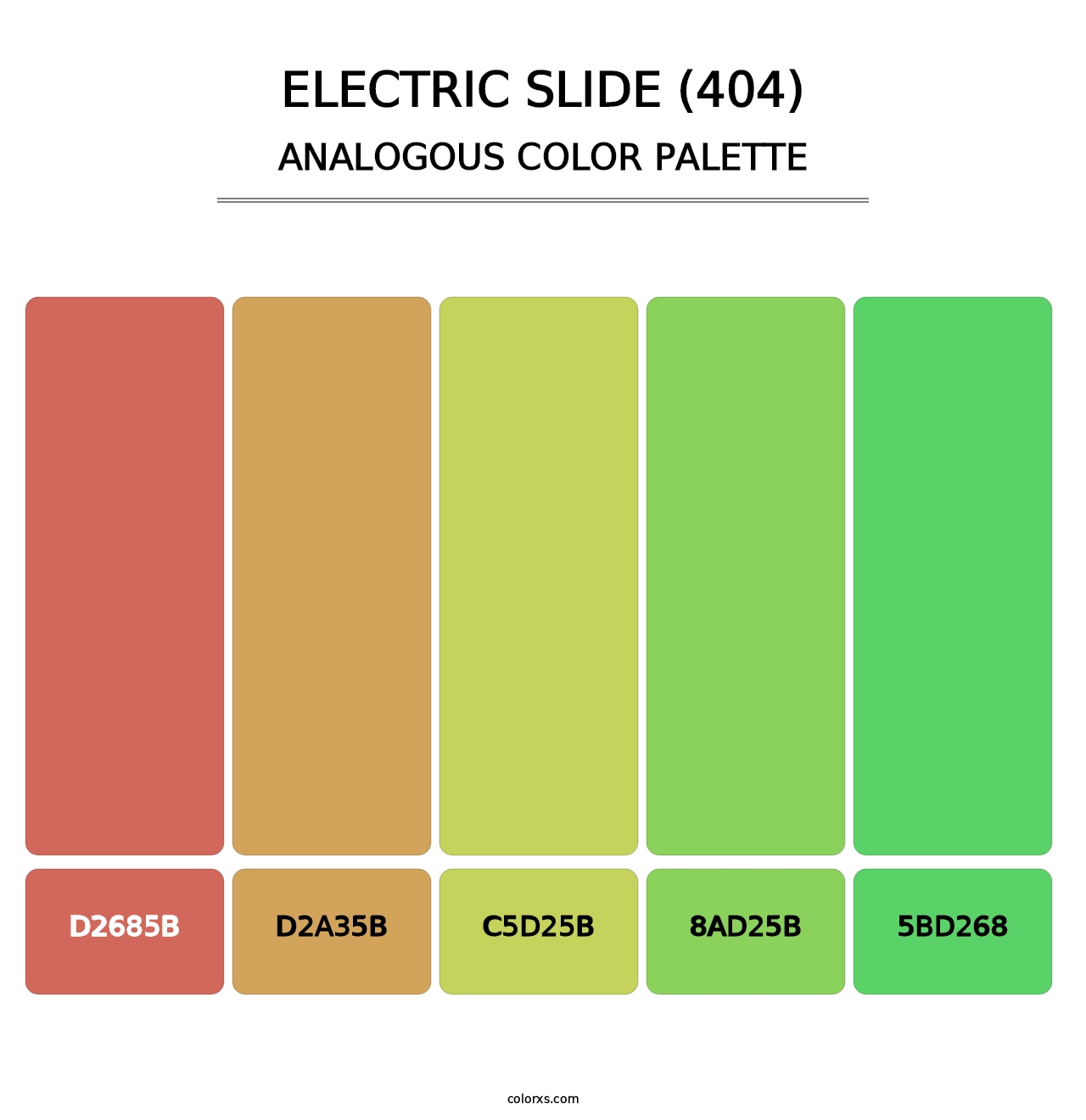 Electric Slide (404) - Analogous Color Palette