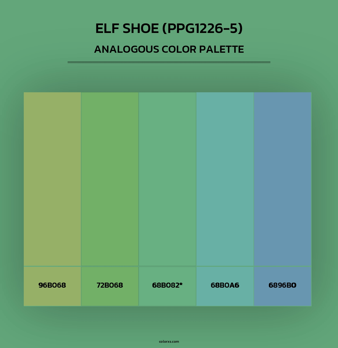 Elf Shoe (PPG1226-5) - Analogous Color Palette