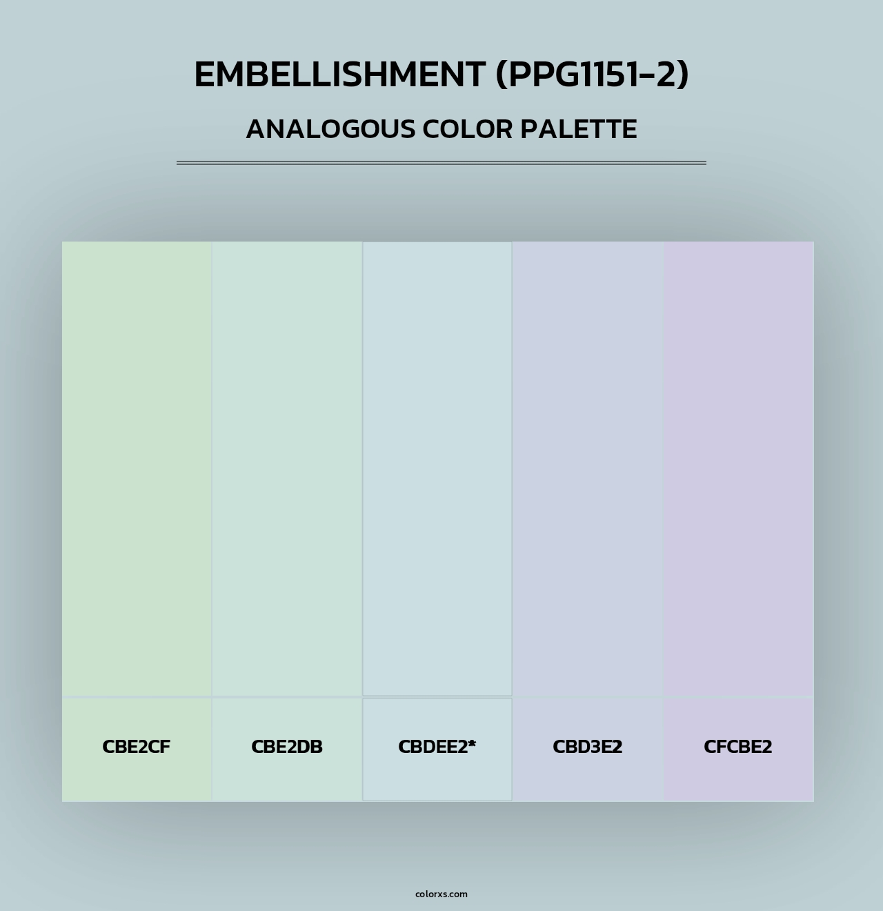 Embellishment (PPG1151-2) - Analogous Color Palette