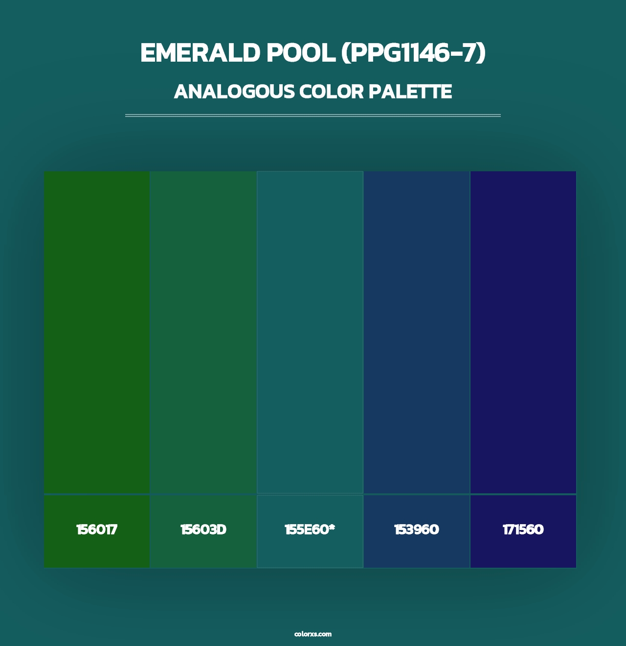 Emerald Pool (PPG1146-7) - Analogous Color Palette