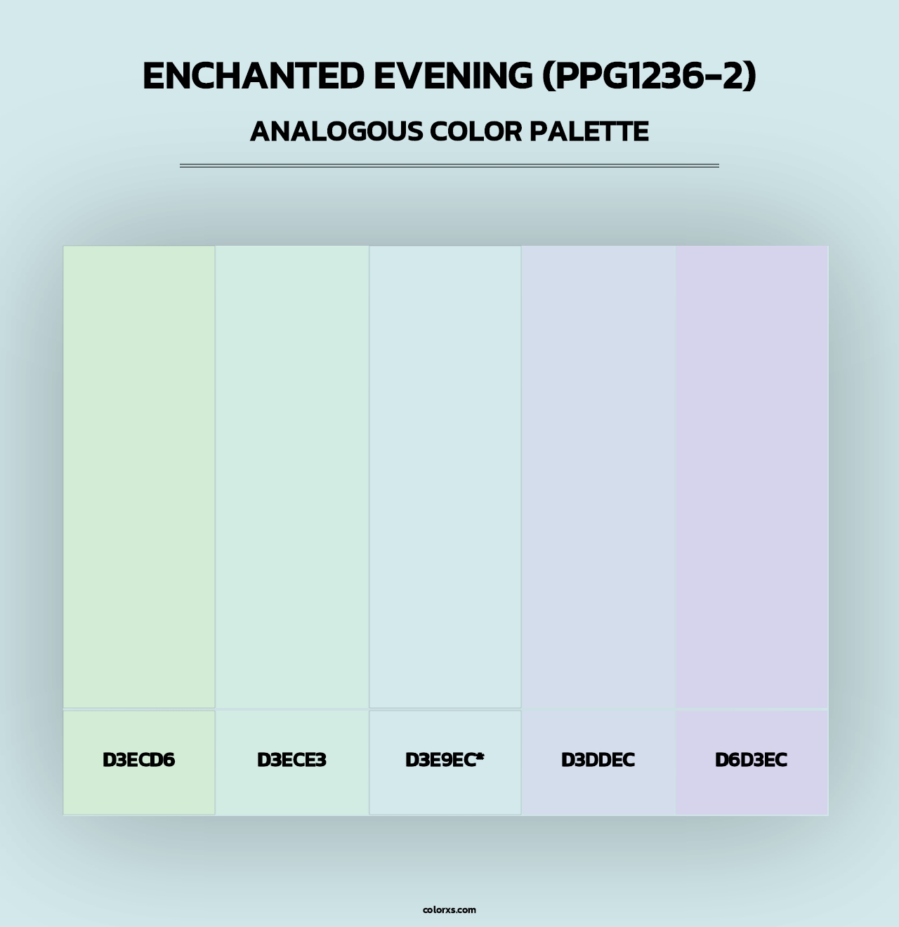 Enchanted Evening (PPG1236-2) - Analogous Color Palette