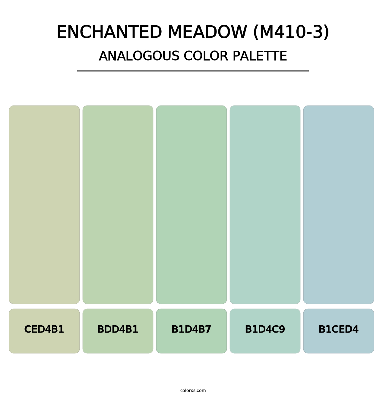 Enchanted Meadow (M410-3) - Analogous Color Palette