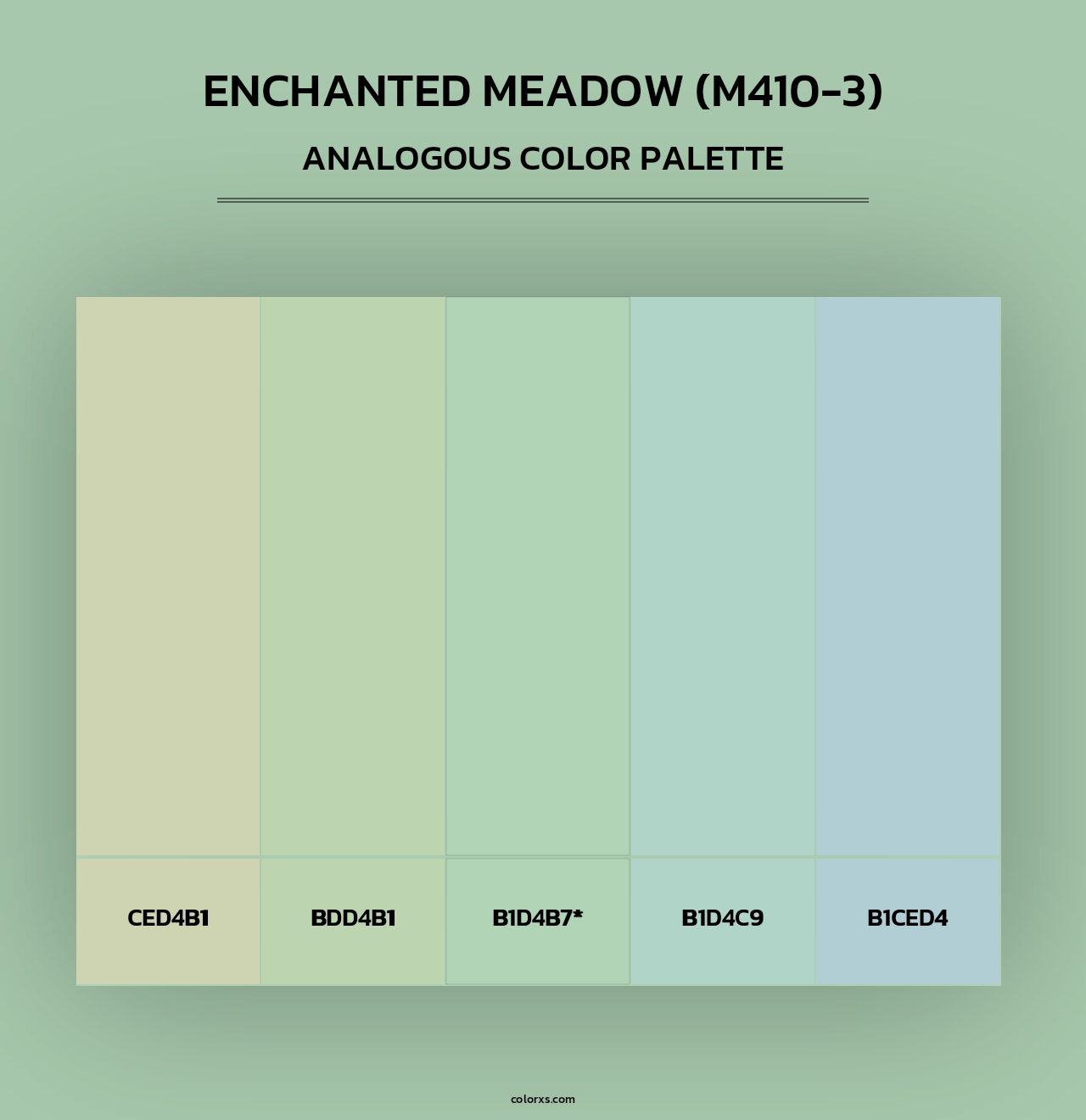 Enchanted Meadow (M410-3) - Analogous Color Palette