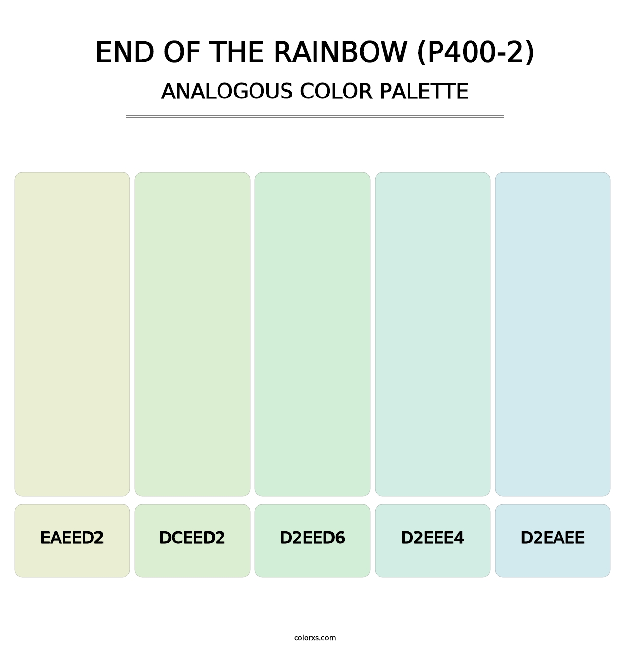 End Of The Rainbow (P400-2) - Analogous Color Palette