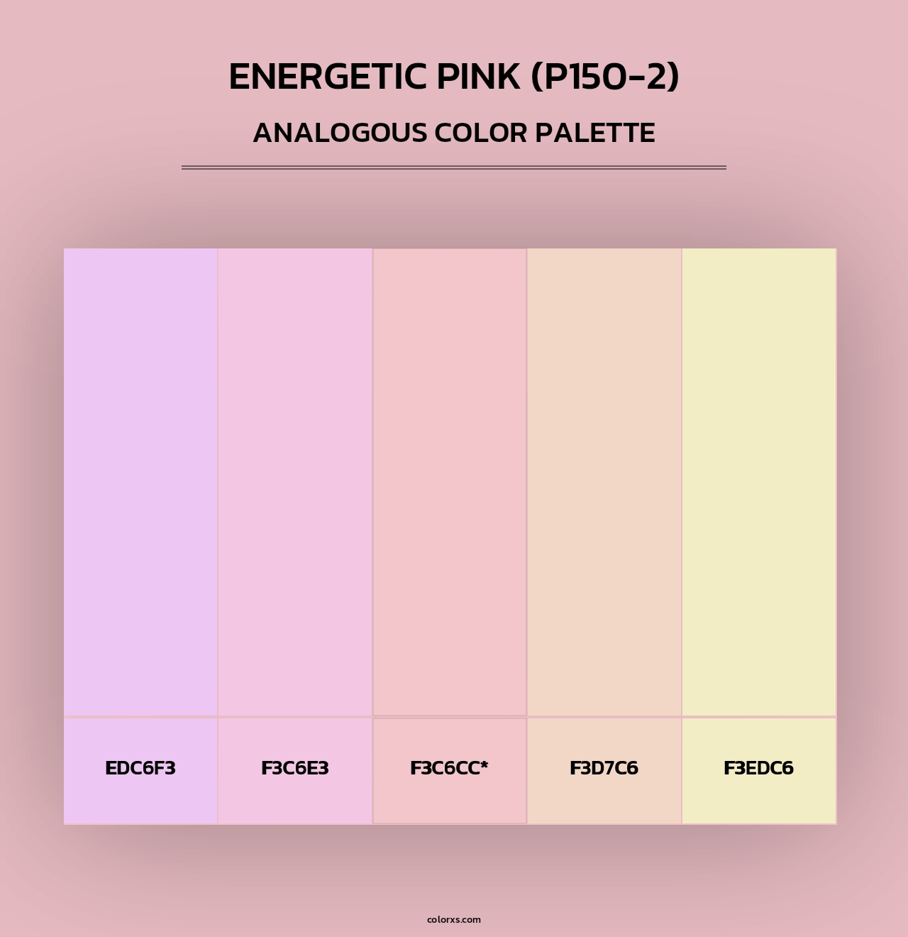 Energetic Pink (P150-2) - Analogous Color Palette