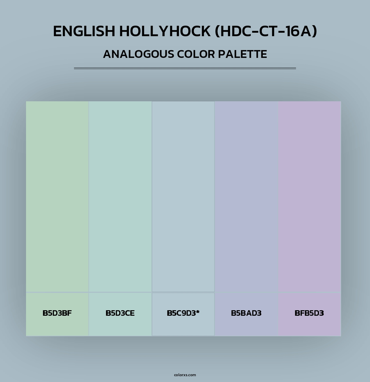 English Hollyhock (HDC-CT-16A) - Analogous Color Palette