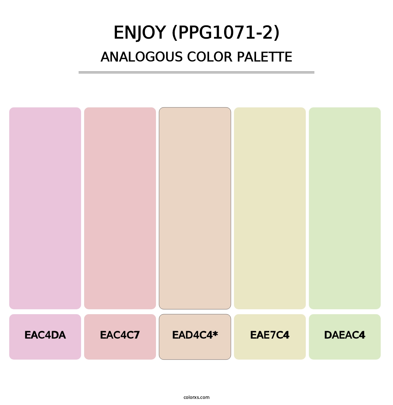 Enjoy (PPG1071-2) - Analogous Color Palette
