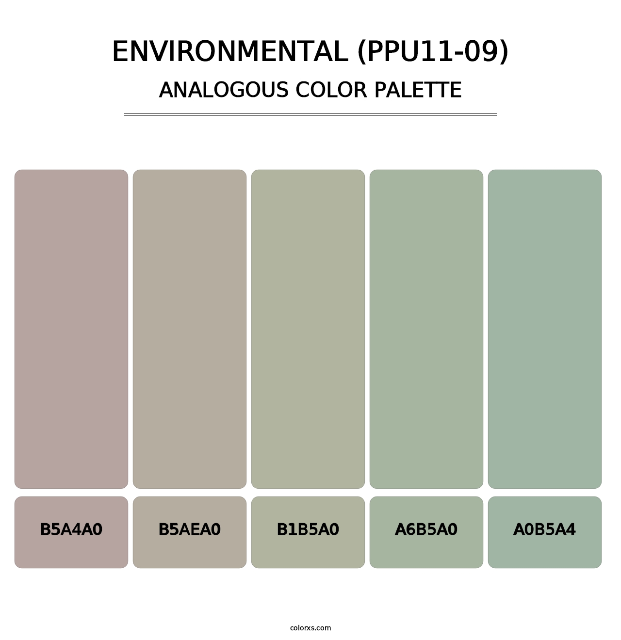 Environmental (PPU11-09) - Analogous Color Palette