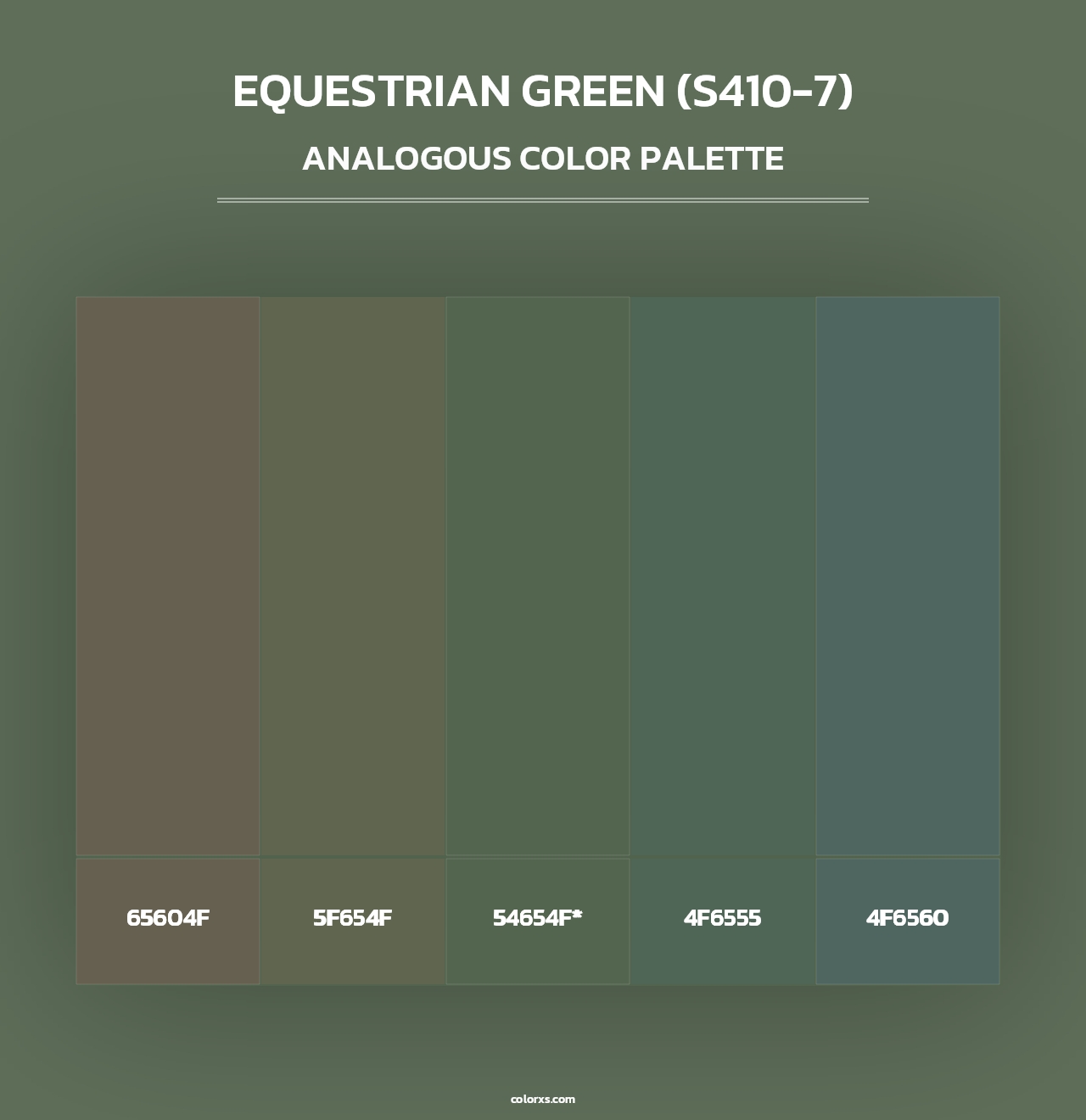 Equestrian Green (S410-7) - Analogous Color Palette