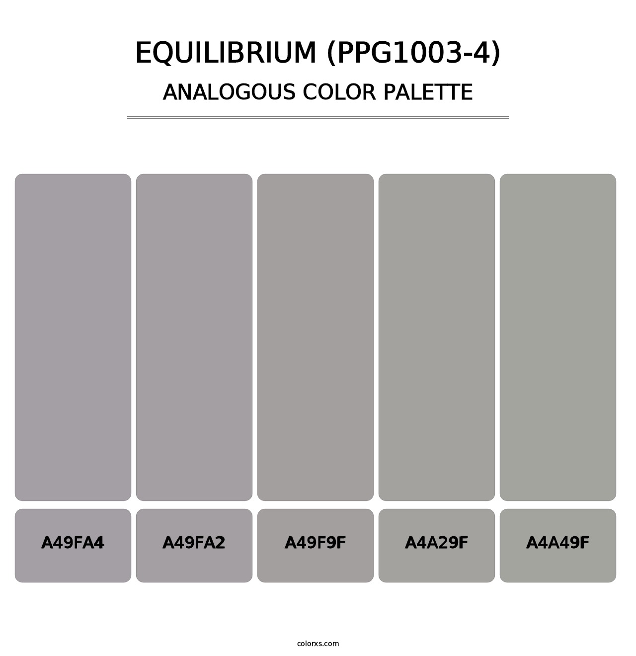 Equilibrium (PPG1003-4) - Analogous Color Palette