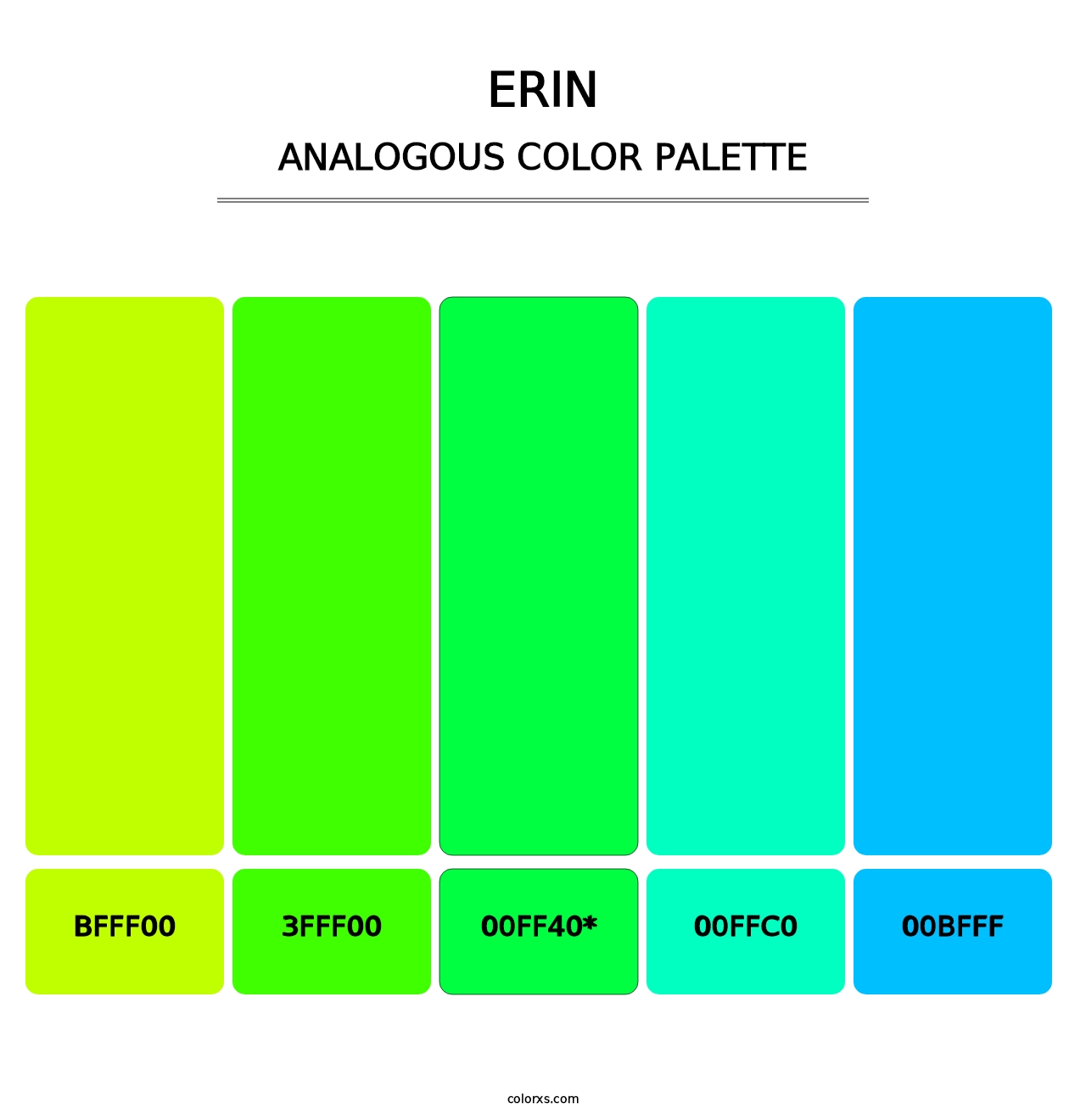 Erin - Analogous Color Palette
