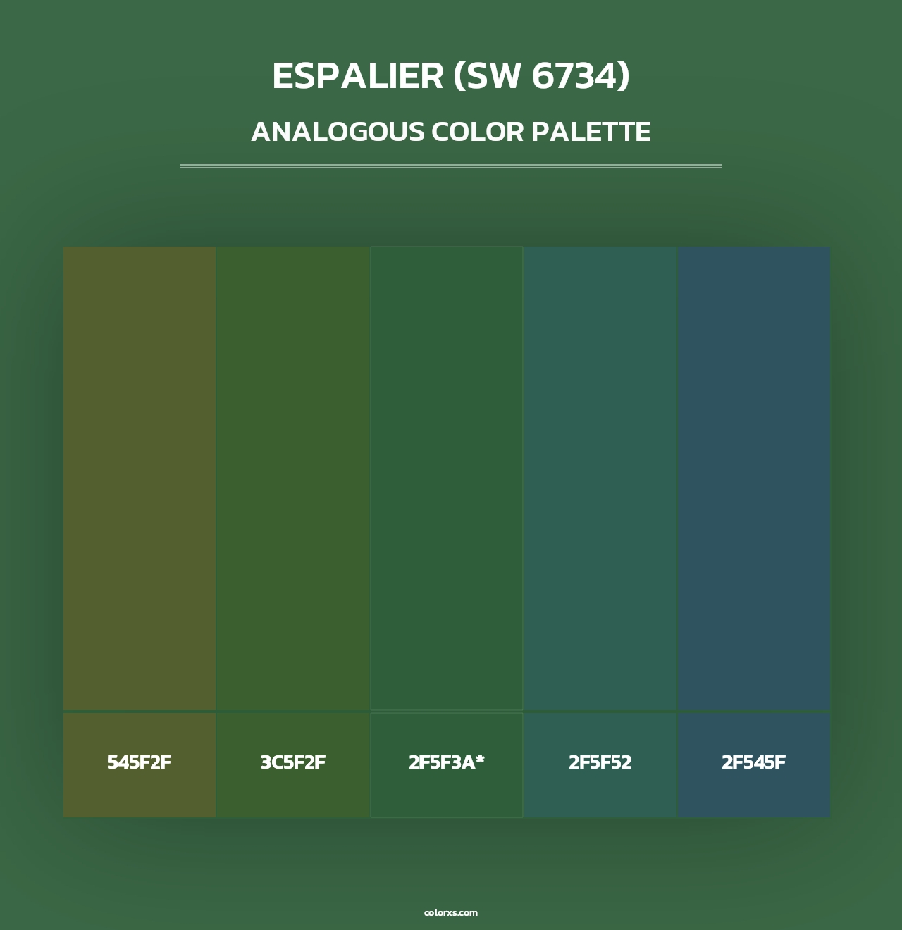 Espalier (SW 6734) - Analogous Color Palette
