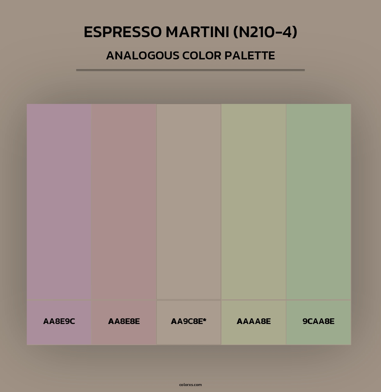 Espresso Martini (N210-4) - Analogous Color Palette