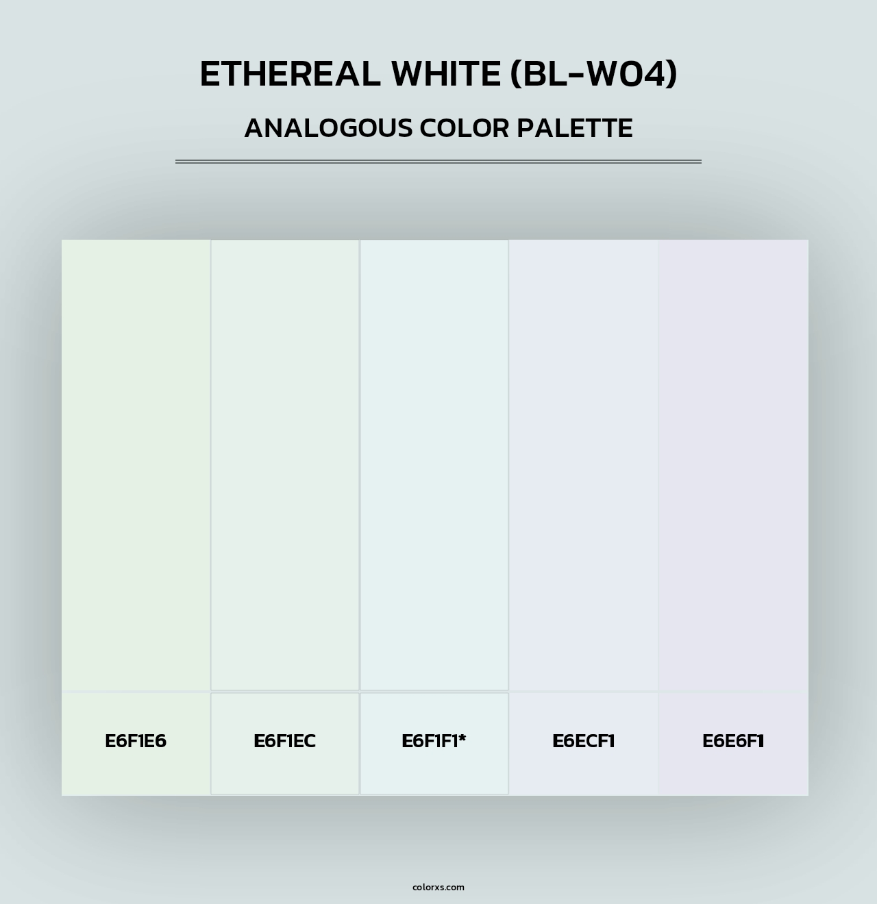 Ethereal White (BL-W04) - Analogous Color Palette