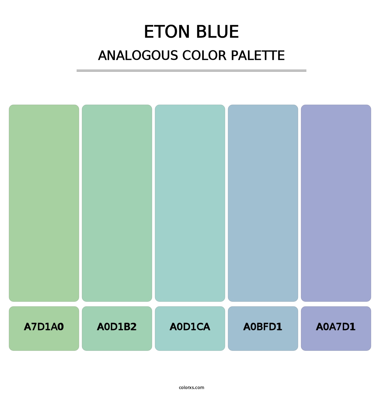 Eton blue - Analogous Color Palette