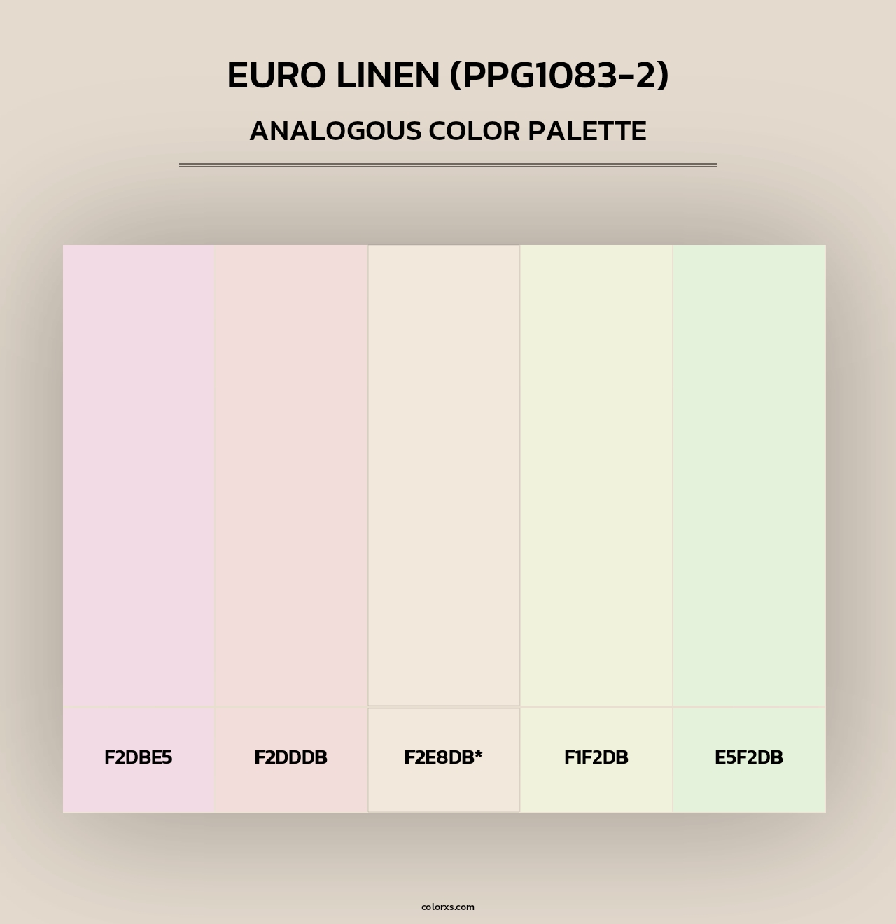 Euro Linen (PPG1083-2) - Analogous Color Palette