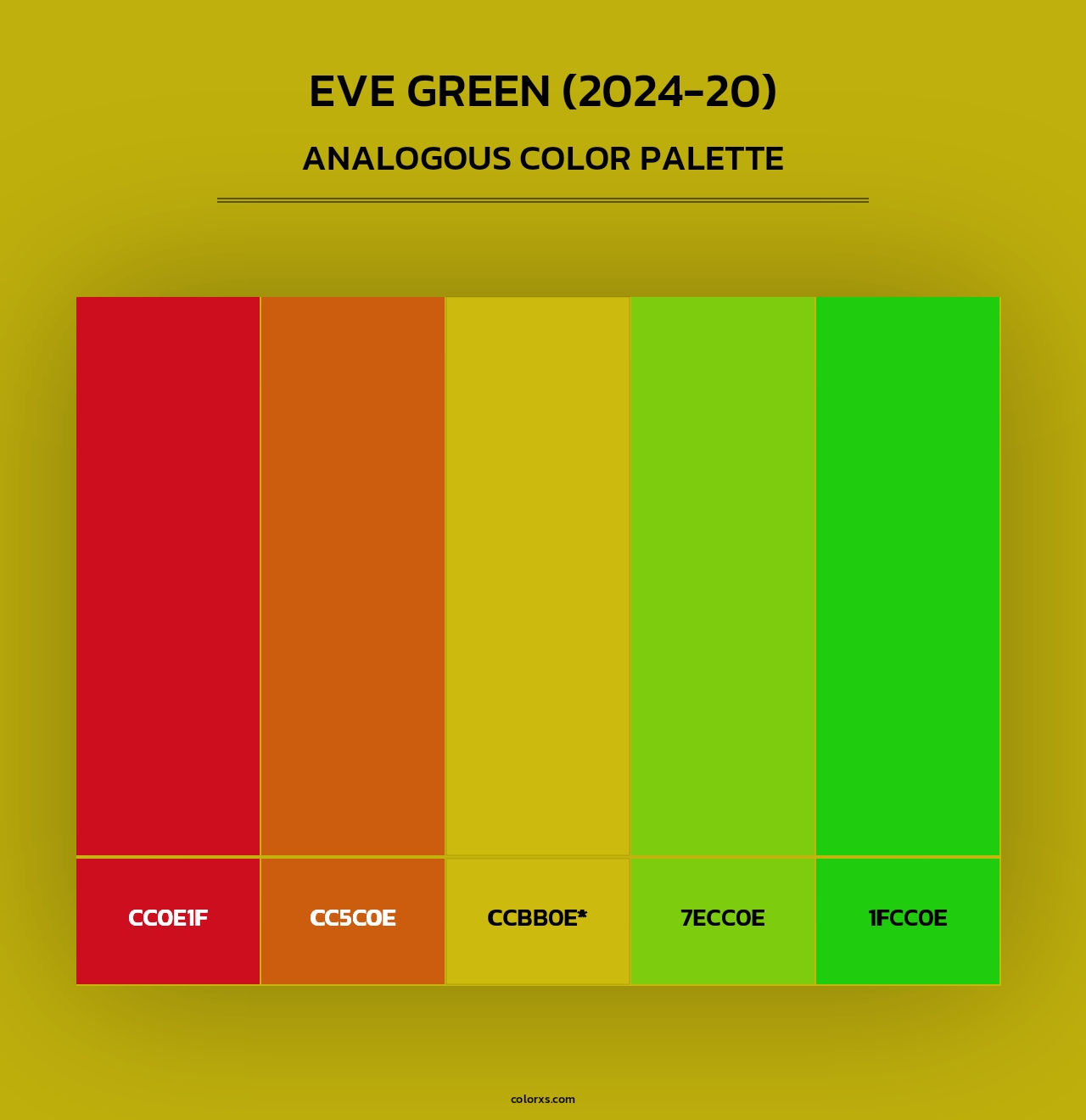 Eve Green (2024-20) - Analogous Color Palette