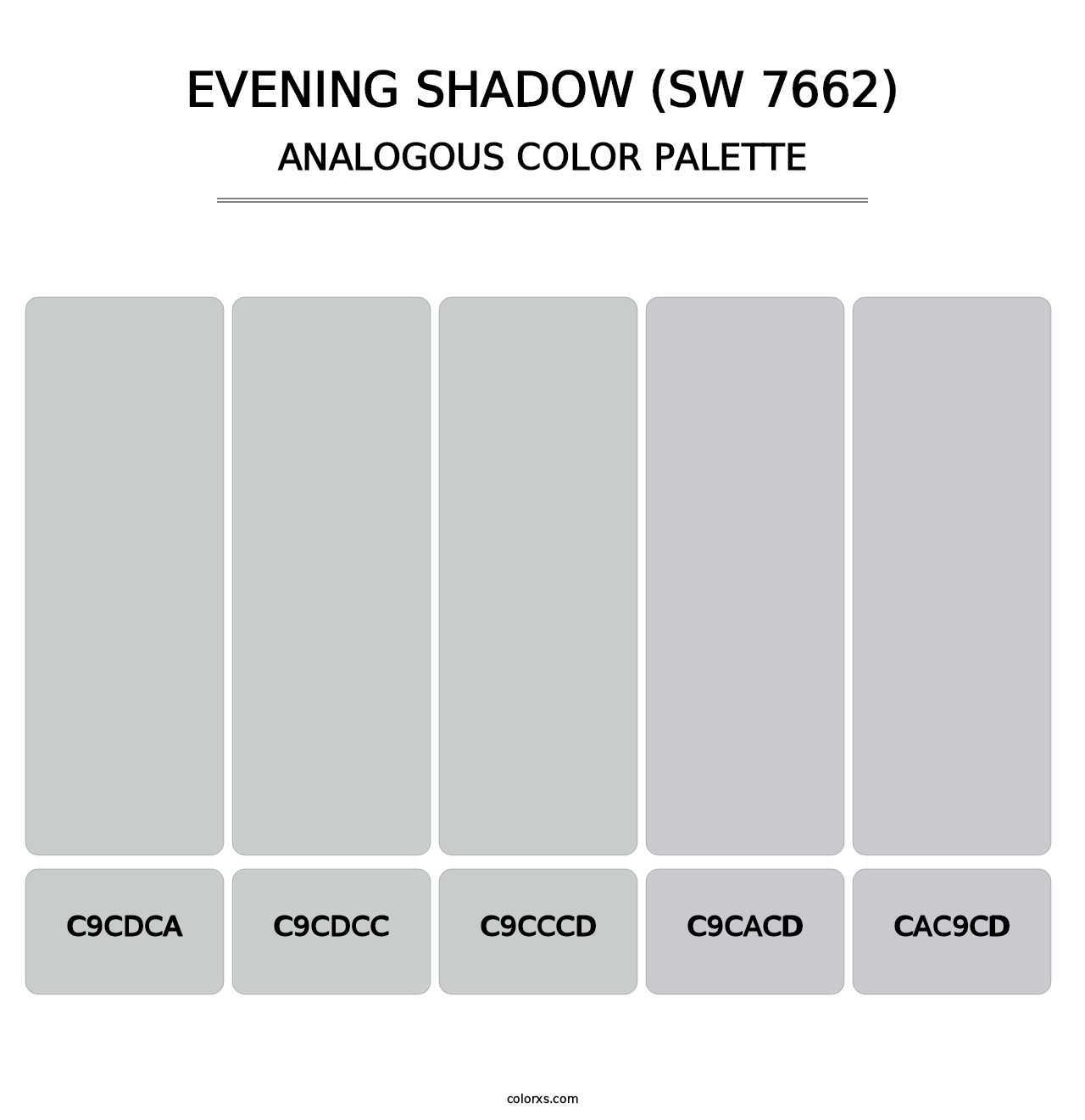 Evening Shadow (SW 7662) - Analogous Color Palette