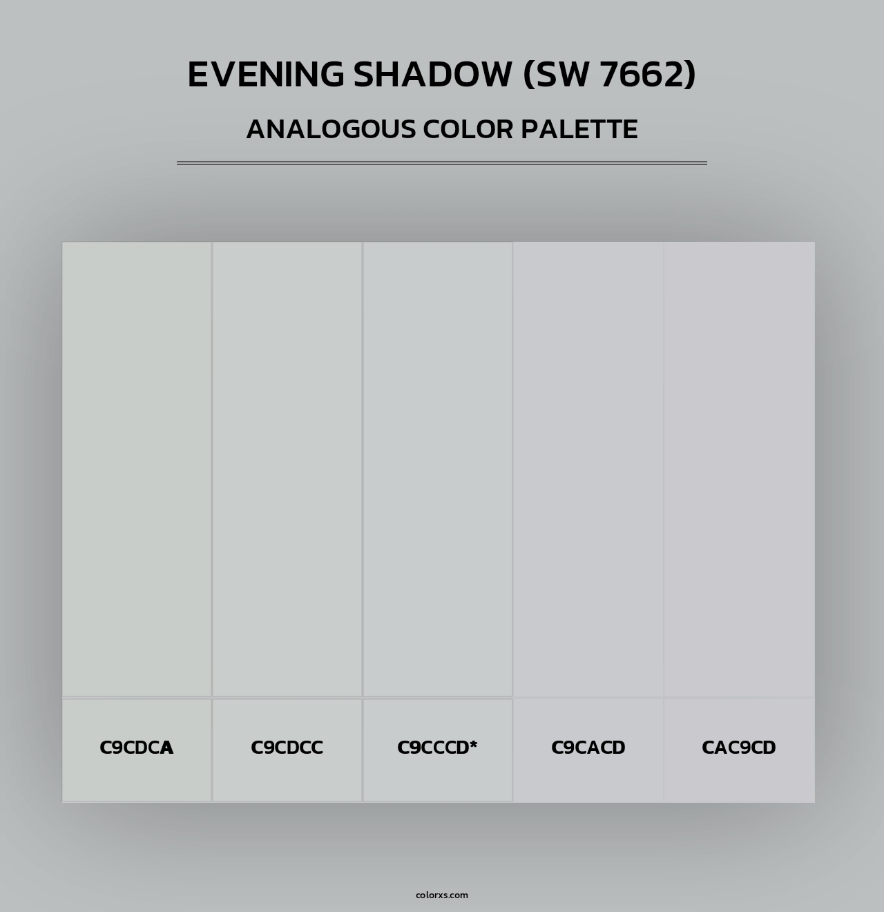 Evening Shadow (SW 7662) - Analogous Color Palette